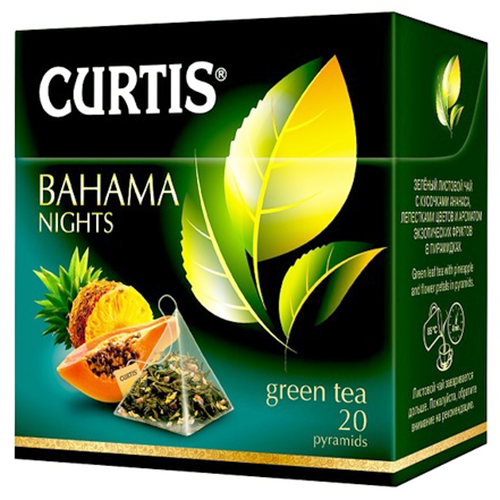 Curtis grüner Tee Bahama Nights 20 Pyramidenbeutel