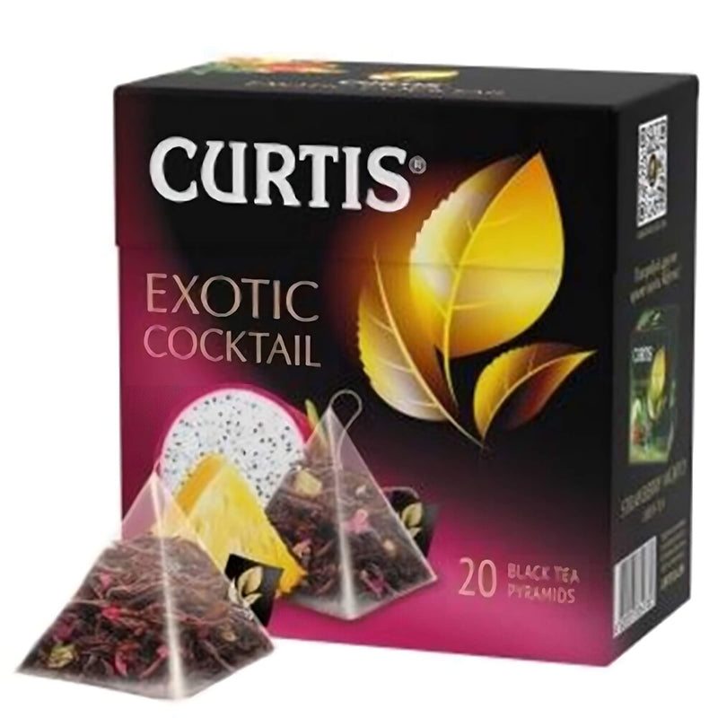 Curtis schwarzer Tee Exotic Cocktail 20 Pyramidenbeutel