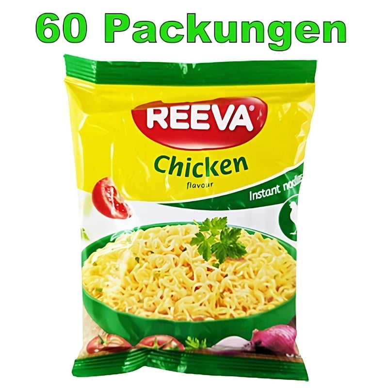 Reeva Instant Noodles Huhn 60er Pack (60 x 60g)