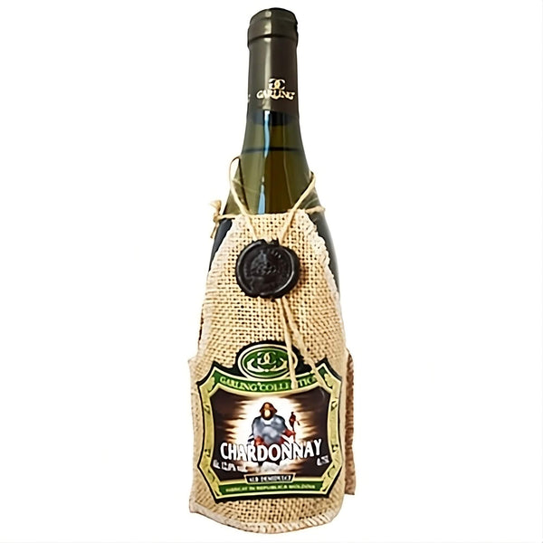 "Schamane" Weißwein Chardonnay mit Flaschenverkleidung lieblich 12,5% vol. 0,75L
