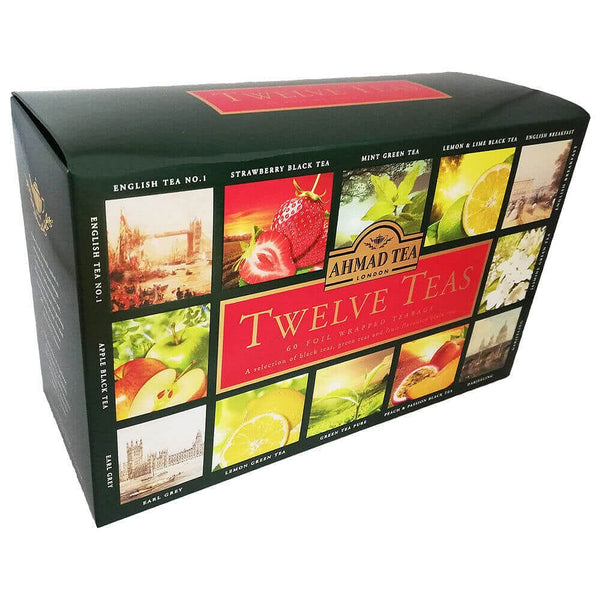 Ahmad Schwarzer Tee Set 12 Teesorten 60 Teebeutel - McMarkt.de