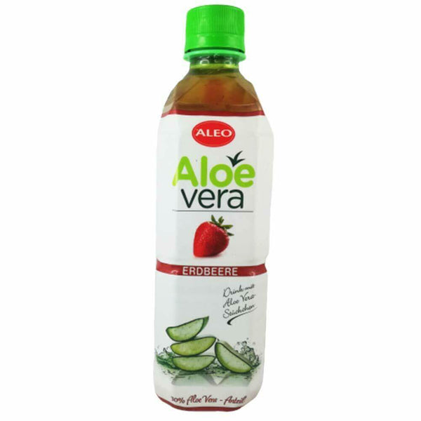Getränk mit Aloe Vera Stückchen & Erdbeere 500ml inkl. 0,25€ Einwegpfand - McMarkt.de