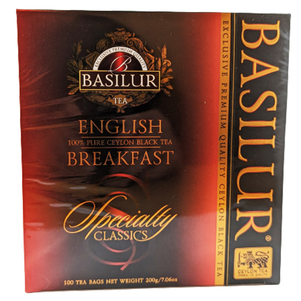 Basilur Schwarzer Ceylon Tee English Breakfast 100 Teebeutel