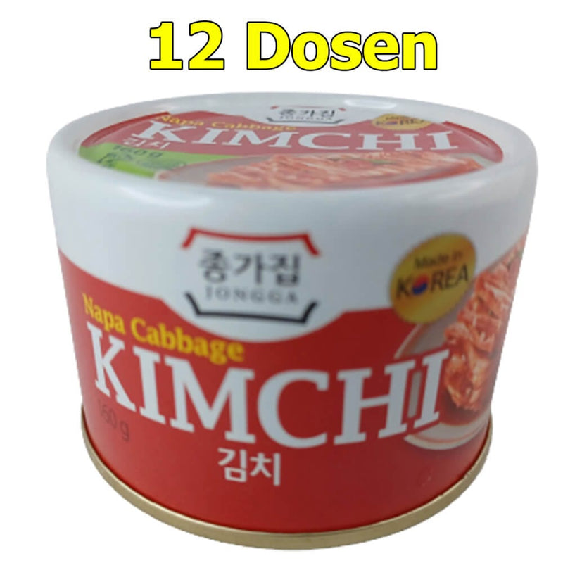 Jonnga Koreanisches Kimchi Kohl Napa Cabbage in Easy Open Dose 12er Pack (12 x 160g) - McMarkt.de