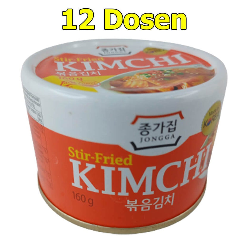 Jongga Koreanisches Kimchi Stier Fried gebraten in Easy Open Dose 12er Pack (20 x 120g) - McMarkt.de