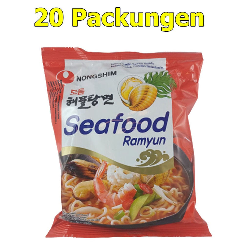 Nongshim Instant Nudeln Seafood Ramyan 20er Pack (20 x 125g) - McMarkt.de