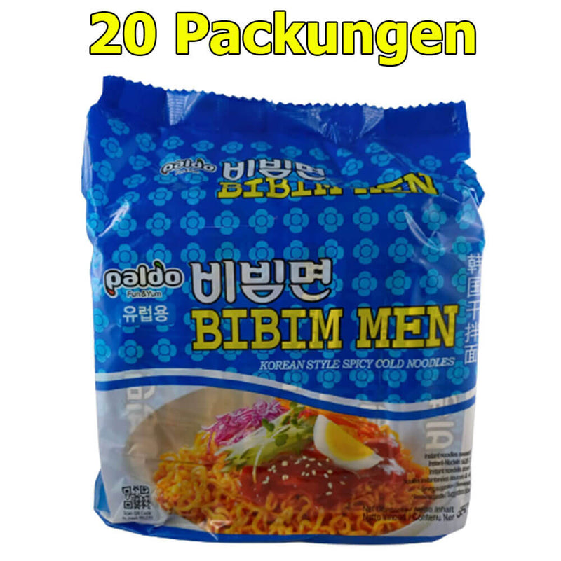 Paldo Bibim Men Instant Nudeln süß & scharf 20er Pack (20 x 130g)