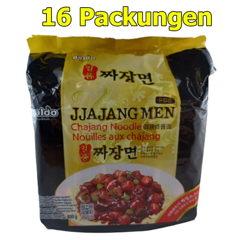 Paldo Jjajang Men Instant Nudeln 16er Pack (16 x 200g)