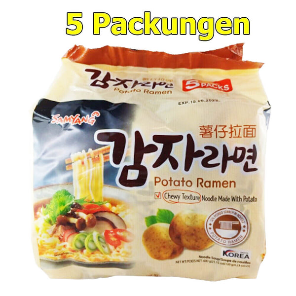 Samyang Potato Ramen Instant Nudeln 5er Pack (5 x 120g)