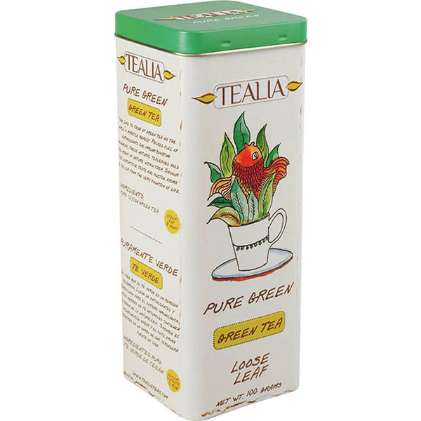 TEALIA grüner Ceylon Tee Pure Green Tea lose 100g in Metalldose - McMarkt.de