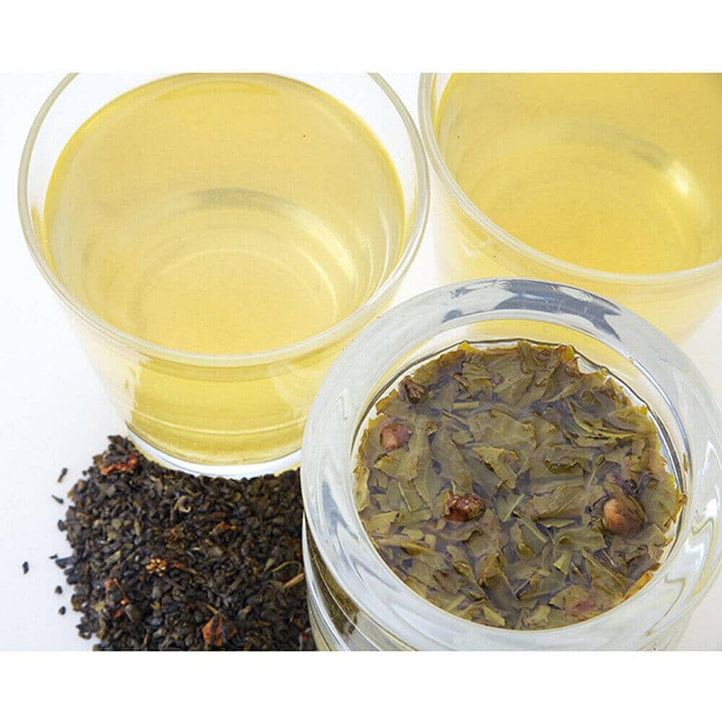 TEALIA grüner Ceylon Tee Strawberry Green Tea lose 100g in Metalldose - McMarkt.de