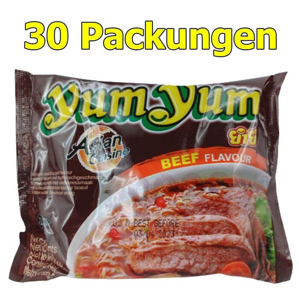 Yum Yum Instant Nudeln Beef 30er Pack (30 x 60g) - McMarkt.de