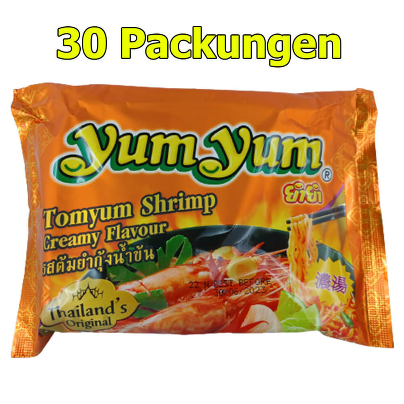 Yum Yum Instant Nudeln Tom Yum Shrimp 30er Pack (30 x 70g)