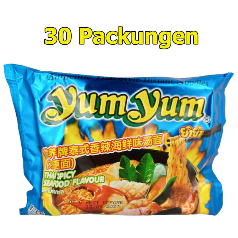 Yum Yum Instant Nudeln thai würzig Fisch & Meeresfrüchte 30er Pack (30 x 70g)