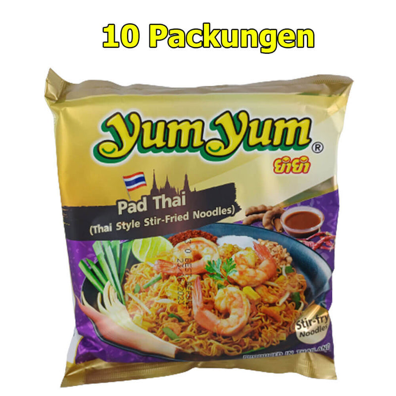 Yum Yum Instant Nudeln Pad Thai 10er Pack (10 x 100g)